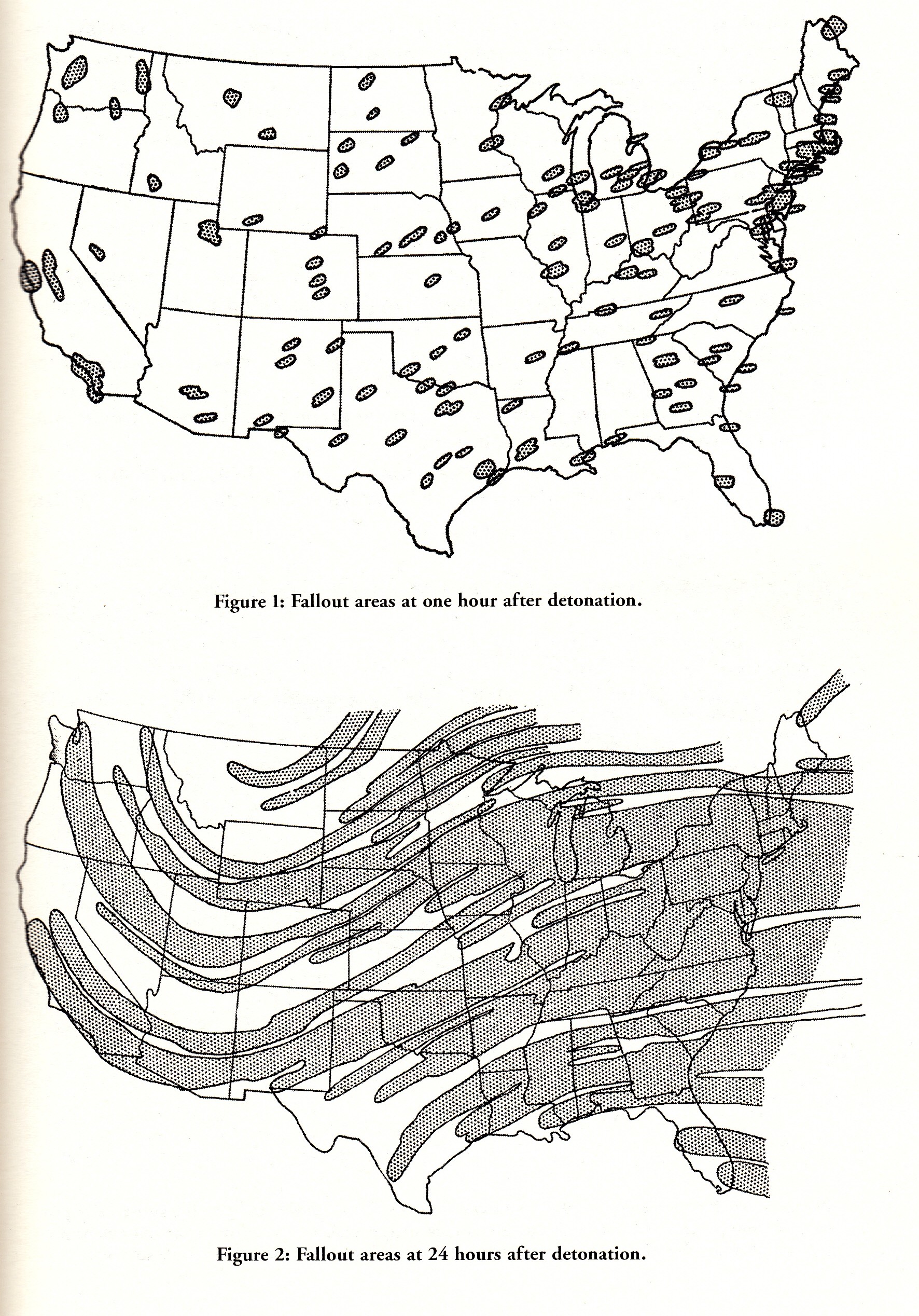 The Spread of Fallout After A Large Assumed Attack On Military & Civilian Targets